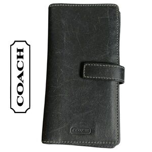 Coach VINTAGE Black Leather Bifold‎ Wallet